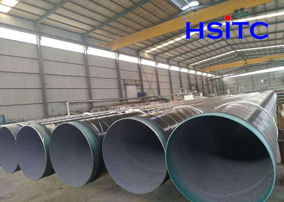 Din30670 3lpe X42 डबल डूब आर्क वेल्डेड पाइप 508 MM