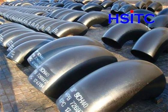 A234 Astm A403 Astm A420 कार्बन स्टील पाइप कोहनी Sch40 Std Sch80